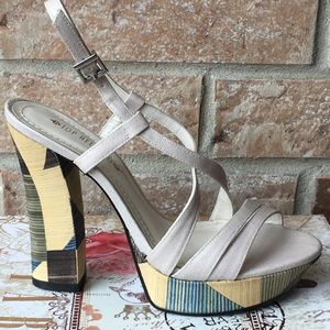 Sale price Top Heels Co Hannah White Sandals